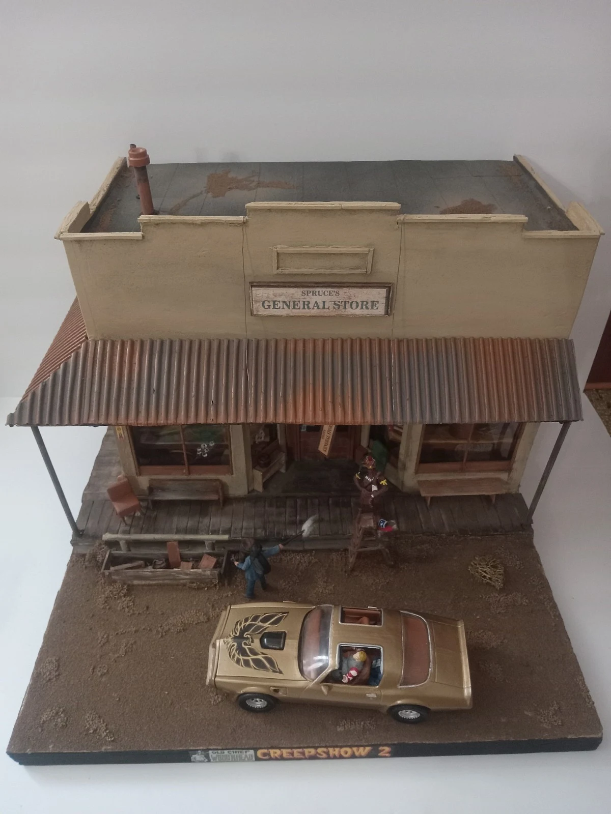 Creepshow 2 Old Chief Wood'nhead Spruce's General Store Diorama With Trans Am thumbnail 4