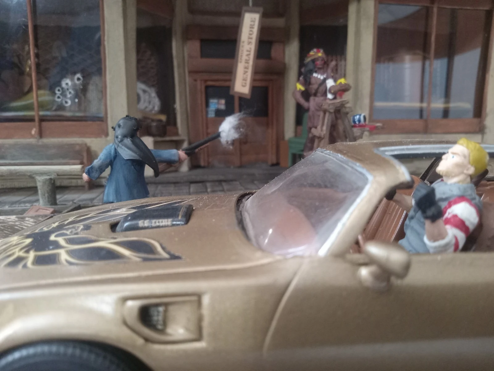 Creepshow 2 Old Chief Wood'nhead Spruce's General Store Diorama With Trans Am thumbnail 9