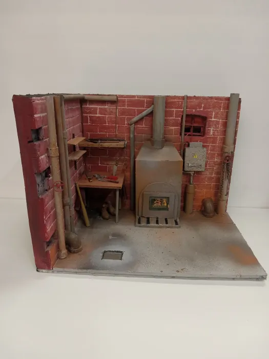 A Nightmare on Elm Street Boiler Room Diorama for 7 Inch Figures