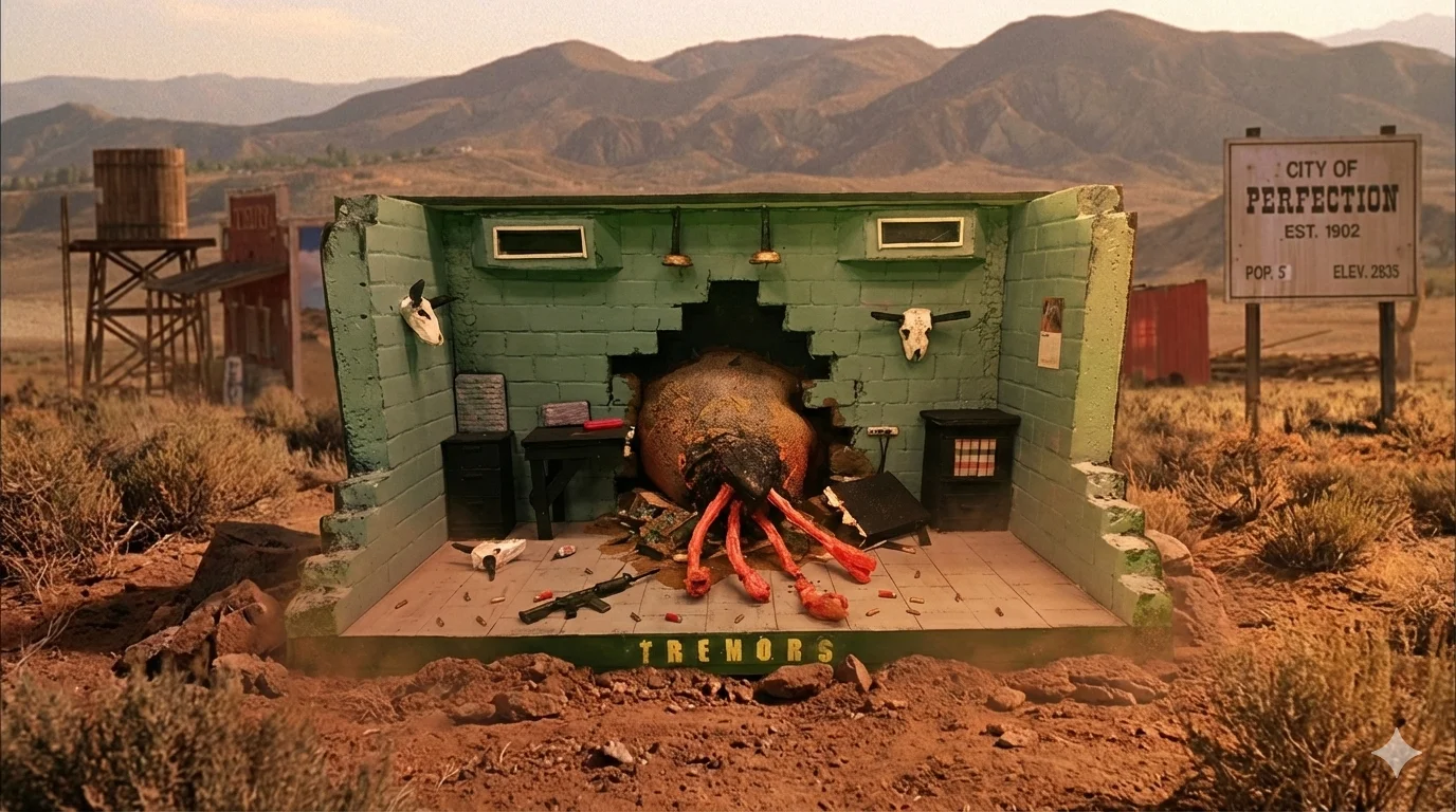 Tremors — Burt's Rec Room Graboid Breach Diorama (1:12) (Lights Up) thumbnail 16